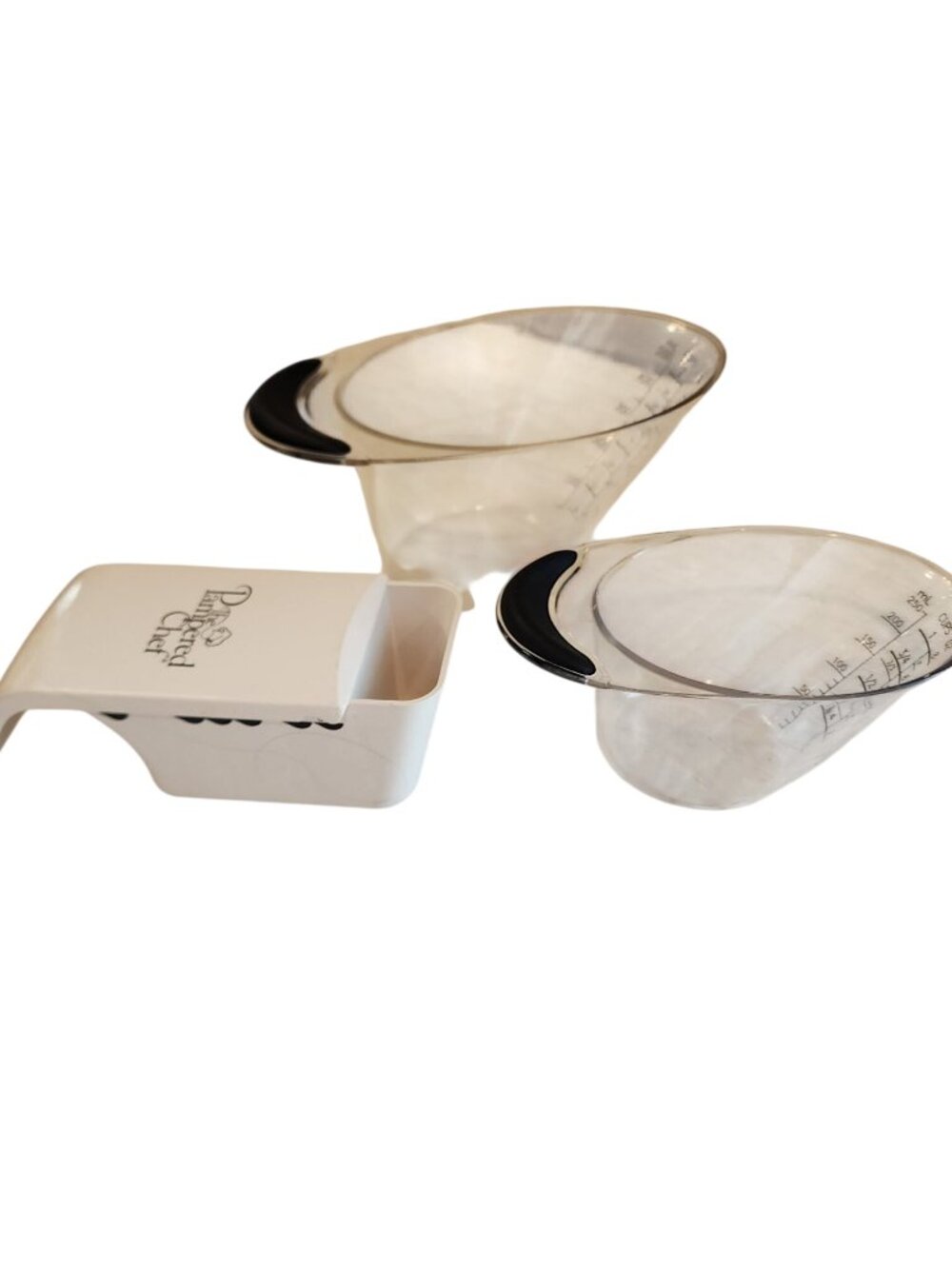 Pampered Chef kitchen 2 & 1 Cups / adjustable measuring cup measuring
